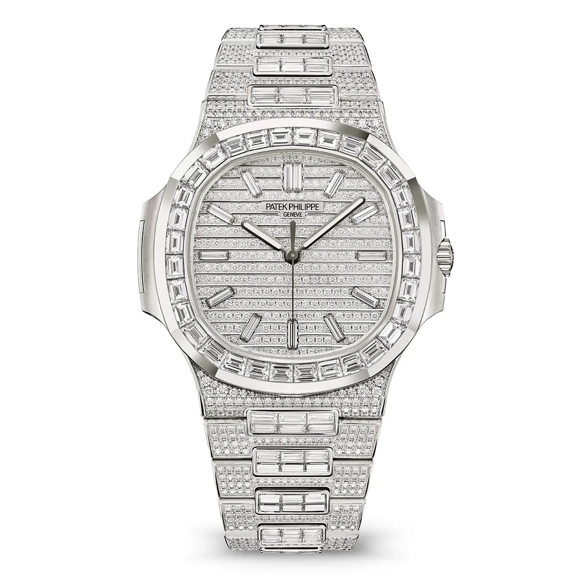 Patek Philippe 5811/1460G-001 Nautilus Haute Joaillerie 41mm White Gold Full Diamond Watch 3 Patek Philippe 5811/1460G-001 Nautilus Haute Joaillerie 41mm White Gold Full Diamond Watch