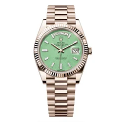 Rolex 228235JG-0003 Day-Date 40mm Jubilee Gold Green Aventurine Diamond Watch