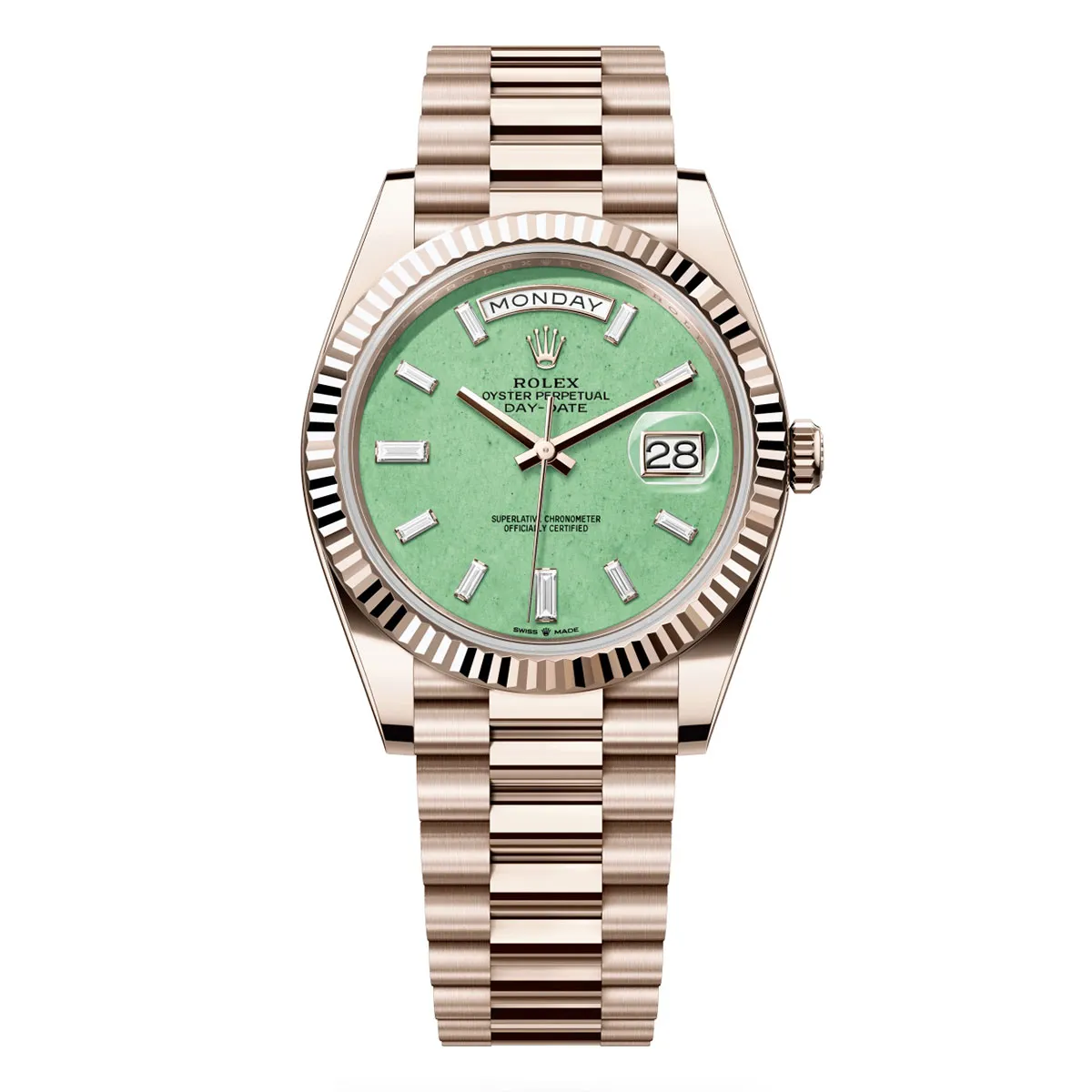 Rolex 228235JG-0003 Day-Date 40mm Jubilee Gold Green Aventurine Diamond Watch 3 Rolex 228235JG-0003 Day-Date 40mm Jubilee Gold Green Aventurine Diamond Watch