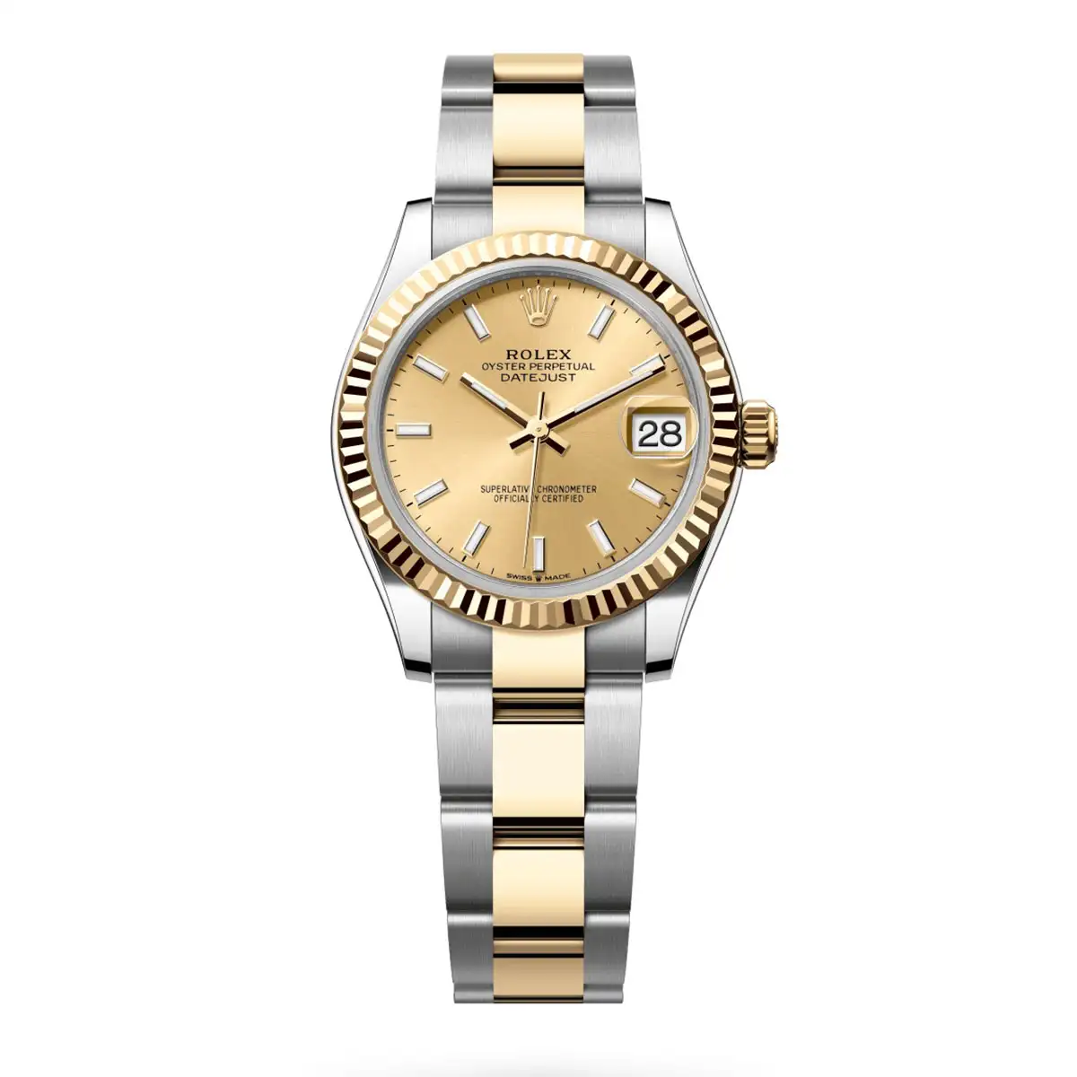 Rolex 278273-0013 Datejust 31mm Oystersteel Yellow Gold Champagne Dial Fluted Oyster Watch 3 Rolex 278273-0013 Datejust 31mm Oystersteel Yellow Gold Champagne Dial Fluted Oyster Watch