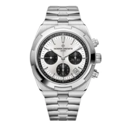 Vacheron Constantin 5520V/210A-B686 Overseas Chronograph 42.5mm Steel Silver Dial Watch