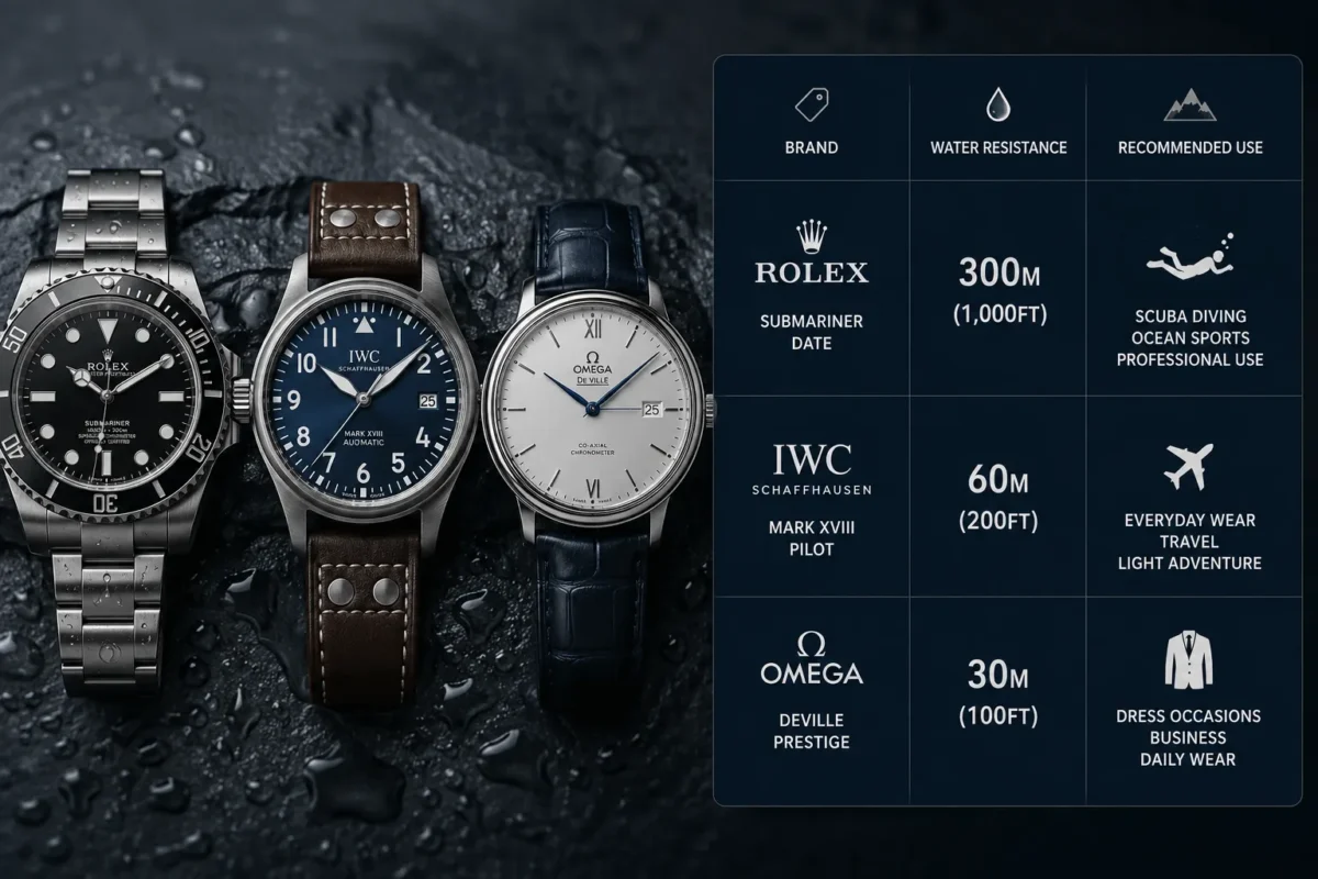 Best Water Resistant Luxury Watch Brands and Models 1