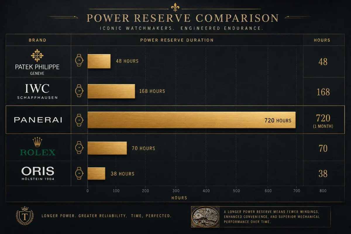 Which Luxury Watch Brands Have the Longest Power Reserve