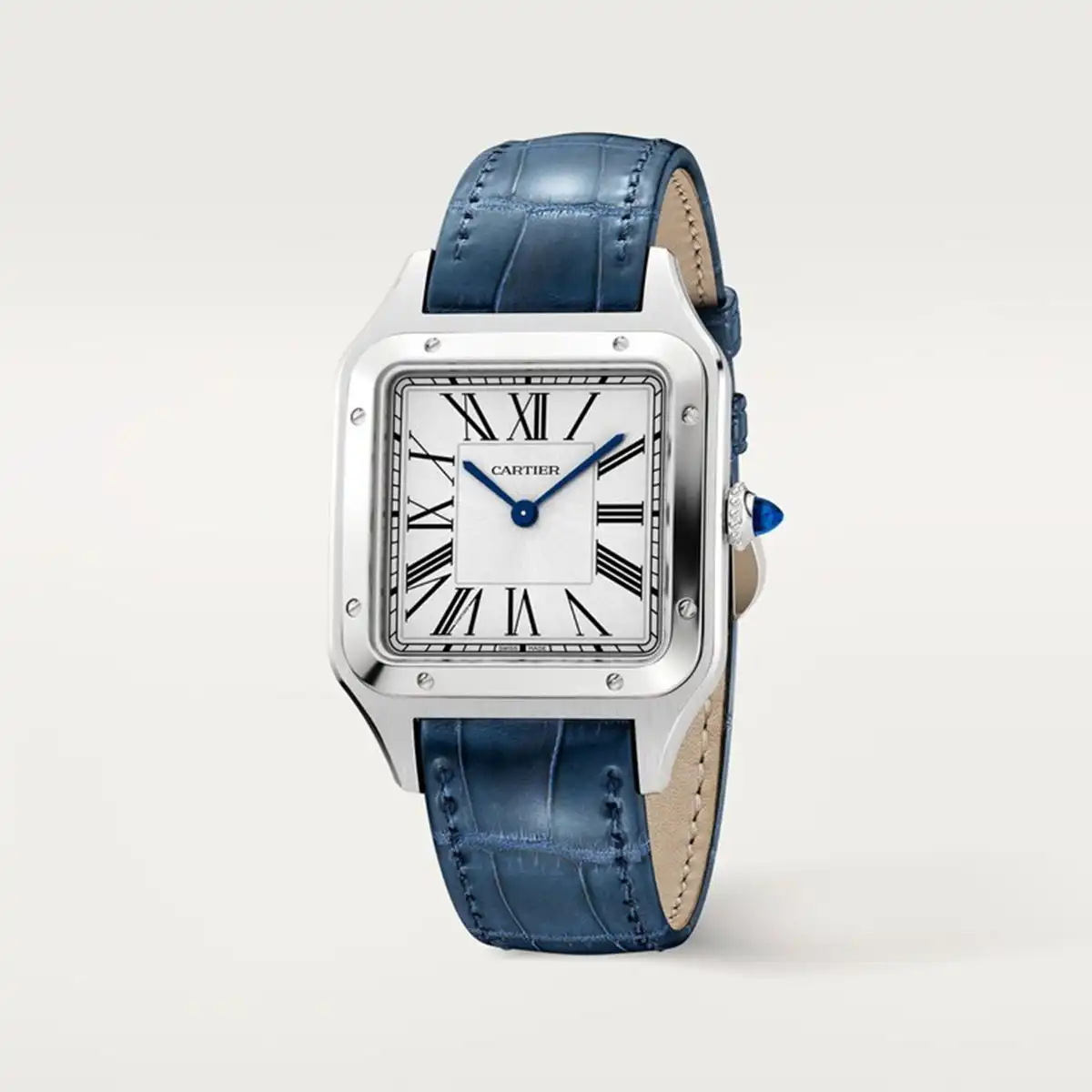 Cartier WSSA0085 Santos-Dumont Quartz Silver Dial Men's Watch 4 Cartier WSSA0085 Santos-Dumont Quartz Silver Dial Men's Watch - Image 2