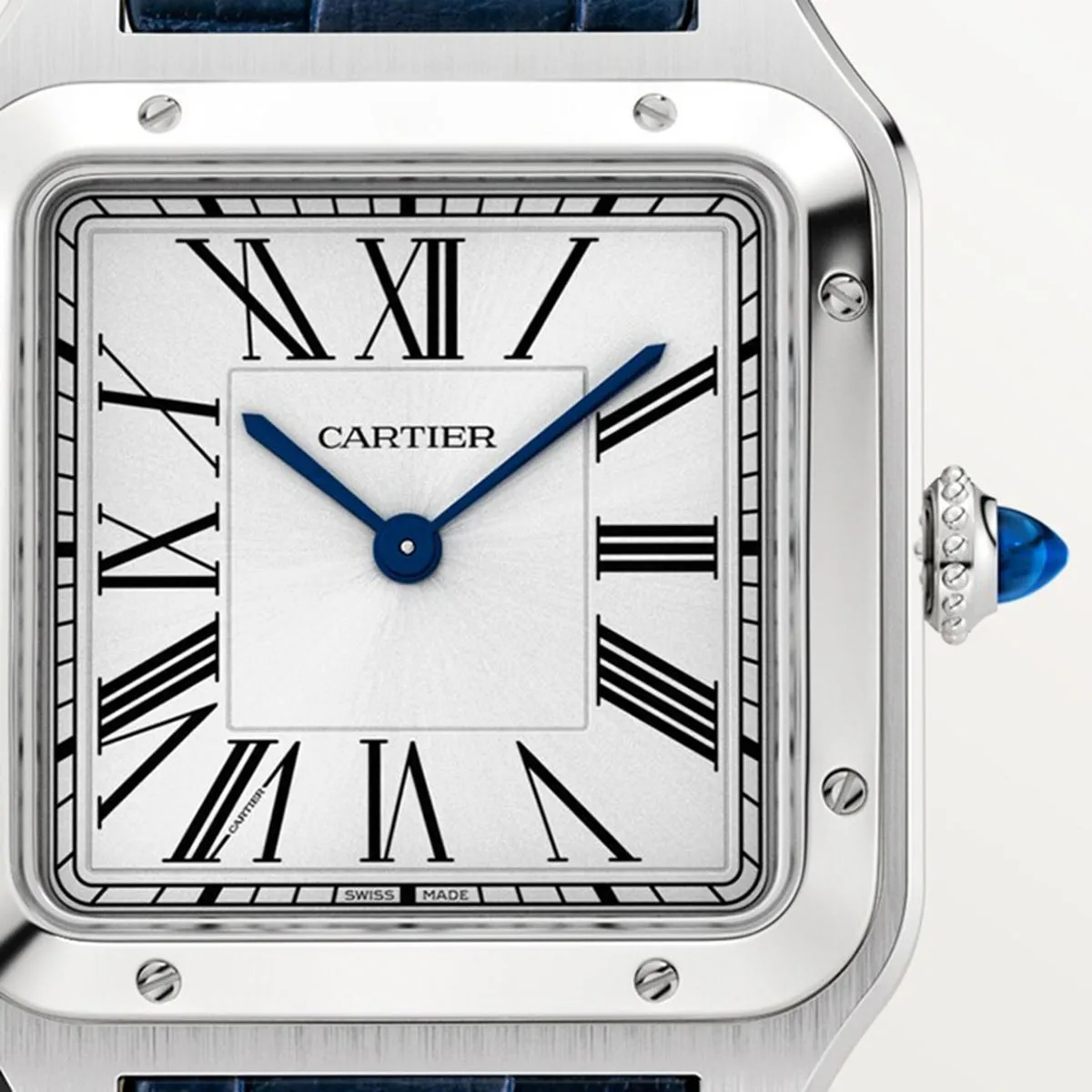 Cartier WSSA0085 Santos-Dumont Quartz Silver Dial Men's Watch 5 Cartier WSSA0085 Santos-Dumont Quartz Silver Dial Men's Watch - Image 3