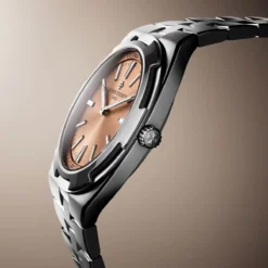 Vacheron Constantin 2500V/220P-H028 Overseas Ultra-Thin 39.5mm Platinum Salmon Dial Watch Limited 255