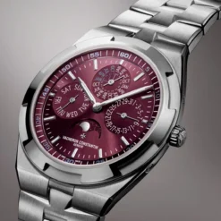 Vacheron Constantin 4300V/220G-H151 Overseas Perpetual Calendar Ultra-Thin 41.5mm White Gold Burgundy Watch - Image 2