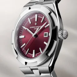 Vacheron Constantin 4600V/200A-H127 Overseas Self-Winding 34.5mm Steel Burgundy Dial Watch - Image 2
