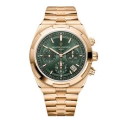 Vacheron Constantin 5520V/210R-B966 Overseas Chronograph 42.5mm Rose Gold Green Dial Watch