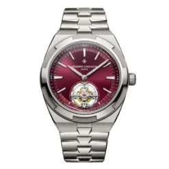 Vacheron Constantin 6000V/210T-H179 Overseas Tourbillon 42.5mm Titanium White Dial Watch