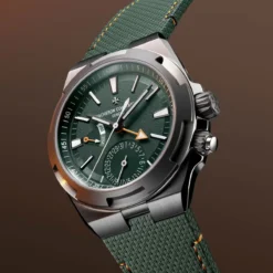 Vacheron Constantin 7930V/210T-H075 Overseas Dual Time Cardinal Points West 41mm Titanium Green Watch - Image 2