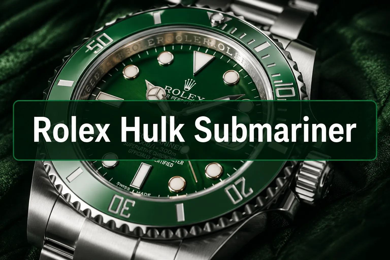 Rolex "Hulk" Submariner: Discontinued but Still One of the Best Buys