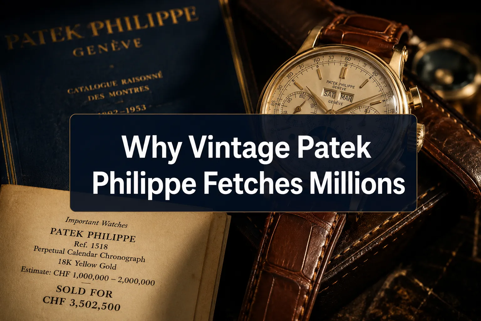 Why Vintage Patek Philippe Watches Fetch Millions at Auction