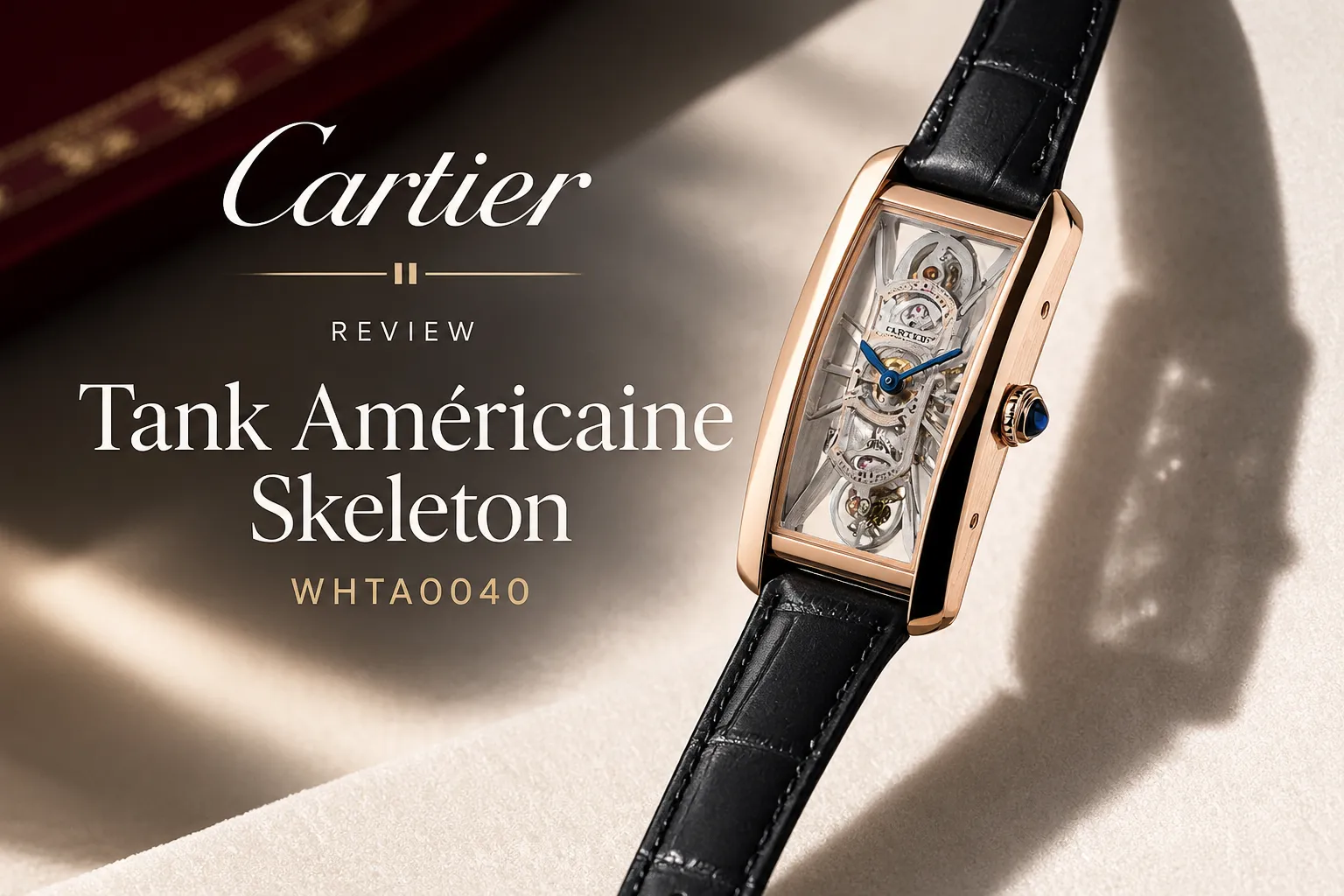 WHTA0040 Cartier Tank Américaine Skeleton