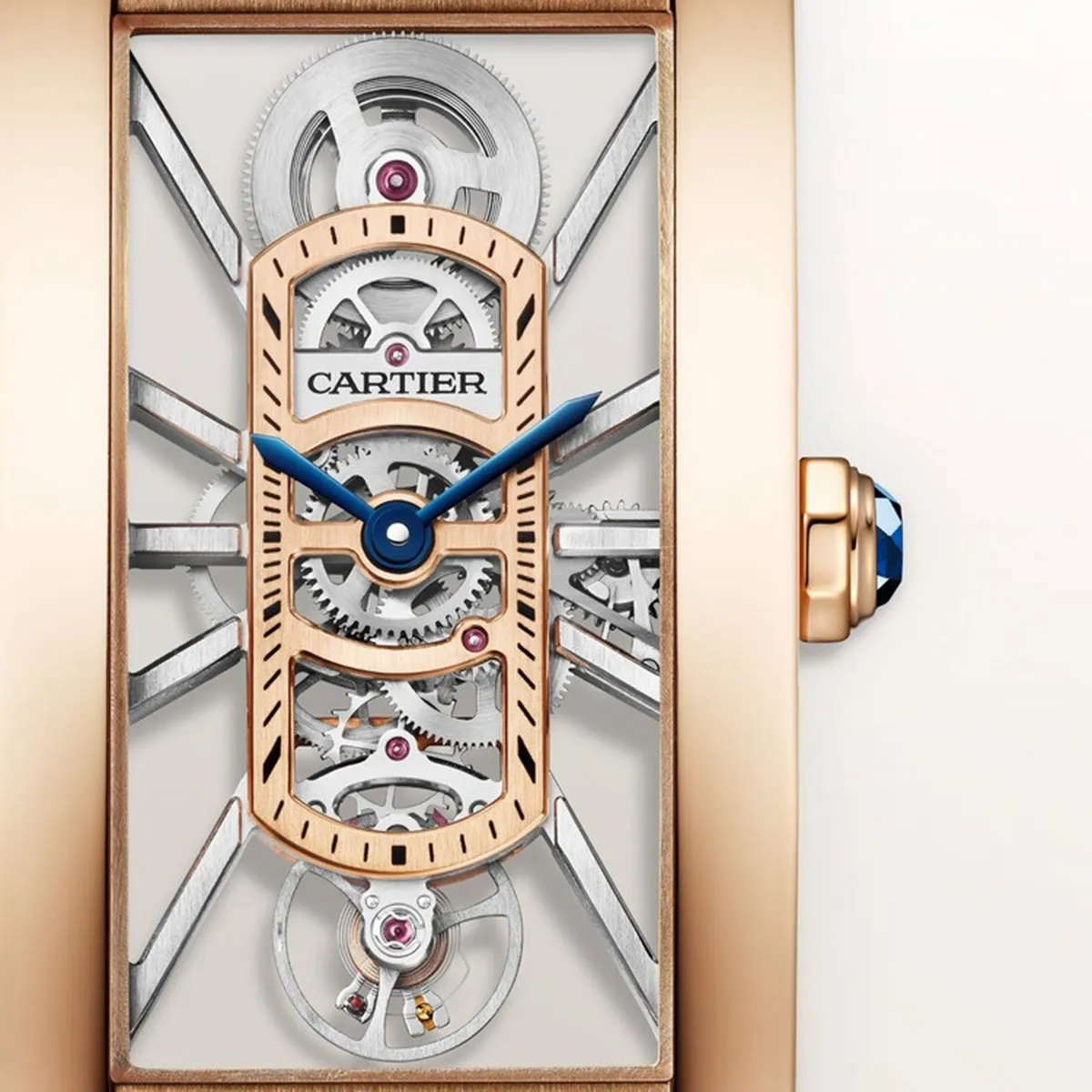 Cartier WHTA0040 Tank Américaine Skeleton Large 44.4mm Rose Gold Watch 3 Cartier WHTA0040 Tank Américaine Skeleton Large 44.4mm Rose Gold Watch - Image 2