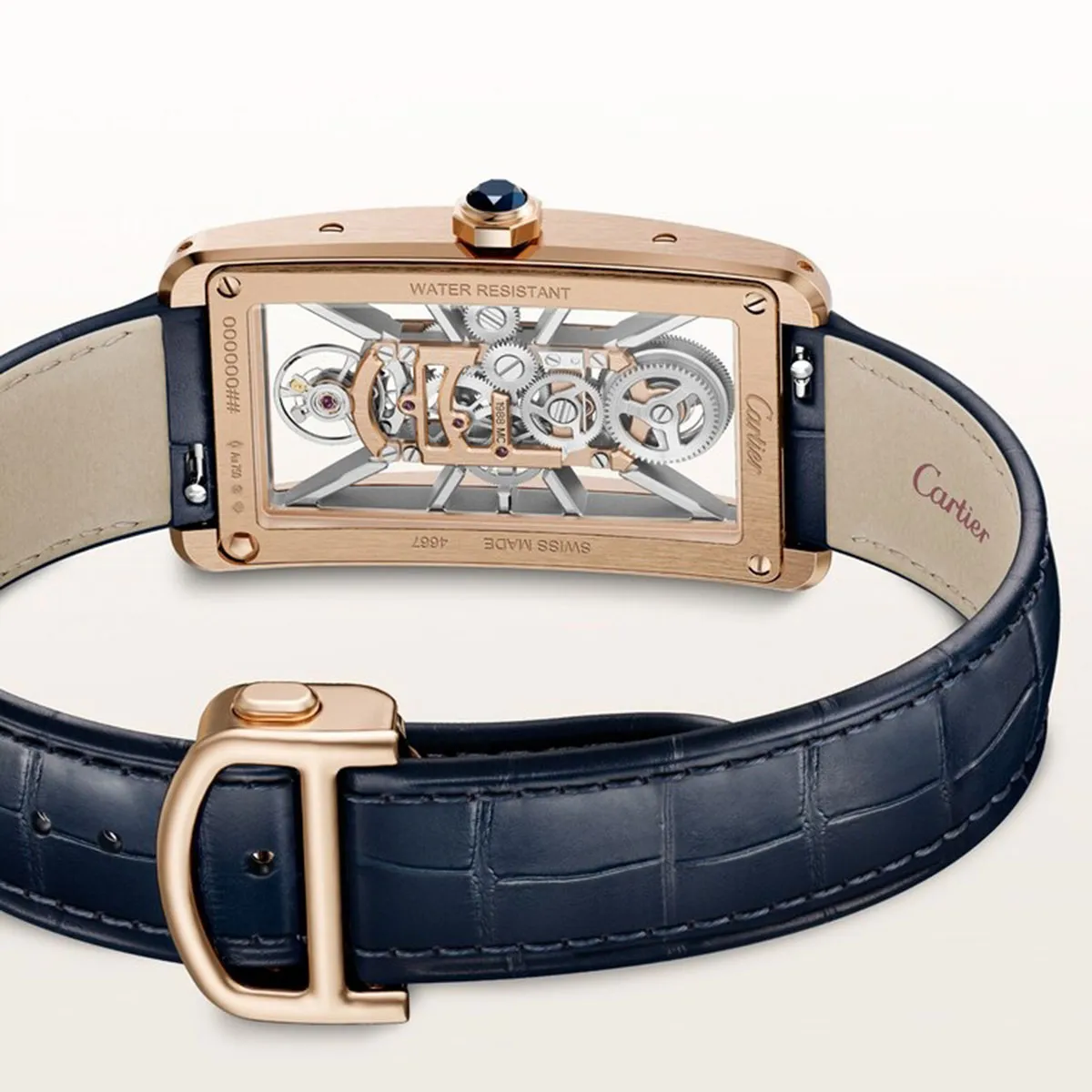 Cartier WHTA0040 Tank Américaine Skeleton Large 44.4mm Rose Gold Watch 5 Cartier WHTA0040 Tank Américaine Skeleton Large 44.4mm Rose Gold Watch - Image 4