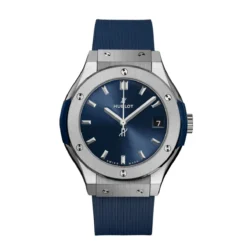 Hublot 581.NX.7170.RX Classic Fusion Titanium Blue 33mm Watch
