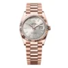 Rolex 128235-0087 Day-Date 36mm Everose Gold Silver Diamond Dial President Watch 1 Rolex 128235-0087 Day-Date 36mm Everose Gold Silver Diamond Dial President Watch